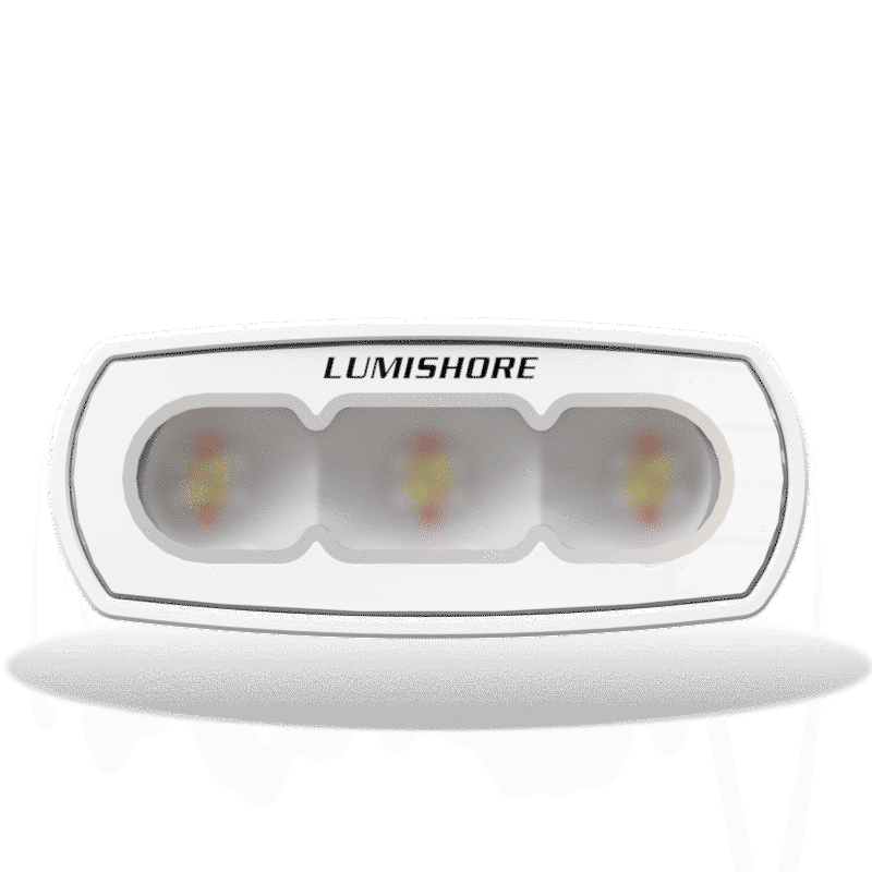 Lumishore Abovewater Flood Light | 4" LUX CRGBW | Full Color Control | For Deck, Cockpit & Security Lighting