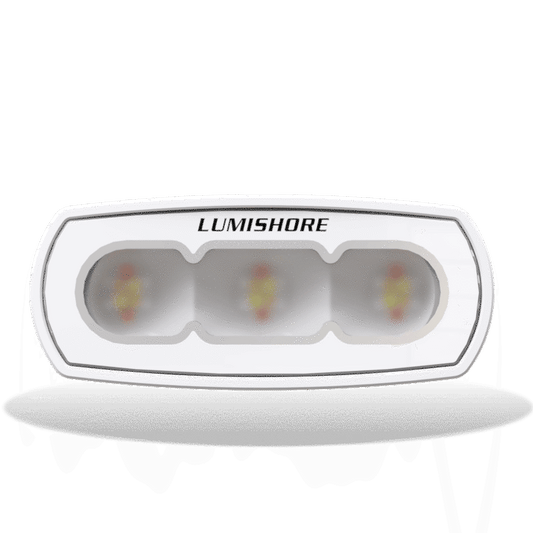 Lumishore Abovewater Flood Light | 4" LUX CRGBW | Full Color Control | For Deck, Cockpit & Security Lighting