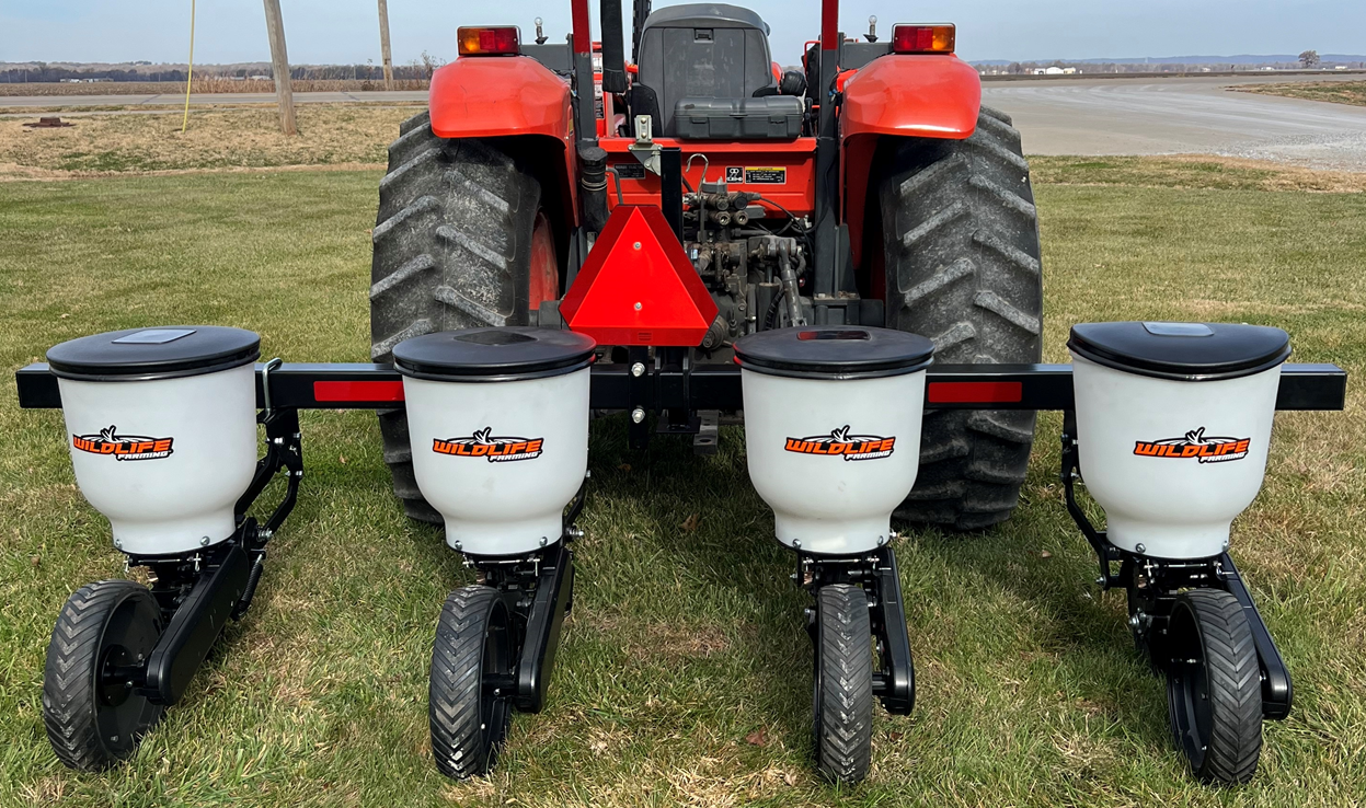 Wildlife Farming 4RP - 4 Row Planter Complete – 3 Point Hitch Planter Unit