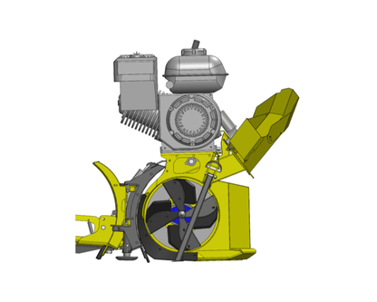 Rammy Thrower Plow ATV (Plow + Snow Thrower Combo) | Working Width 46" | Snow Throwing Distance 49' | Tank Volume 3.0L | Horsepower 9.5 HP | For ATVs