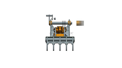 Bedrock Attachments Pin Grabber Thumb | Model EPT65-PG5T36 | Width 27.6" | Pin Size 65mm | 5 Teeth | Machine Size 12-15 Ton | For Excavators