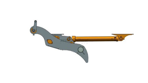 Bedrock Attachments Pin Grabber Thumb | Model EPT65-PG5T36 | Width 27.6" | Pin Size 65mm | 5 Teeth | Machine Size 12-15 Ton | For Excavators