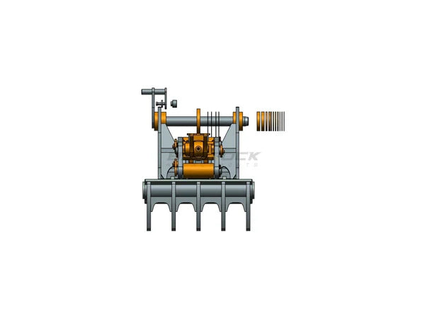 Bedrock Attachments Pin-On Thumb | Model EPT65-PO5T36 | Width 30.3" | Pin Size 65mm | 5 Teeth | Machine Size 12-15 Ton | For Excavators