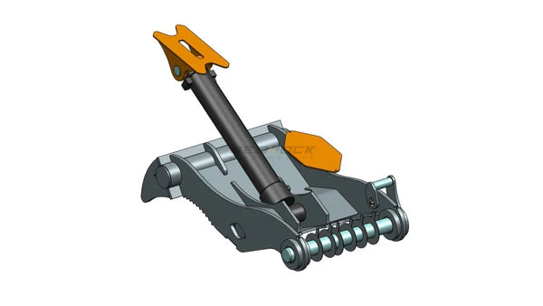 Bedrock Attachments Pin-On Thumb | Model EPT110-PO5T60 | Width 55.5" | Pin Size 110mm | 5 Teeth | Machine Size 45-50 Ton | For Excavators