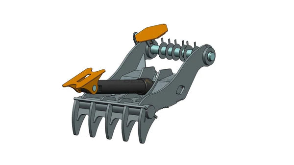 Bedrock Attachments Pin-On Thumb | Model EPT110-PO5T60 | Width 55.5" | Pin Size 110mm | 5 Teeth | Machine Size 45-50 Ton | For Excavators