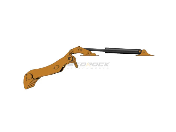 Bedrock Attachments Pin-On Thumb | Model EPT80-PO5T48 | Width 46.1" | Pin Size 80mm | 5 Teeth | Machine Size 20-24 Ton | For Excavators