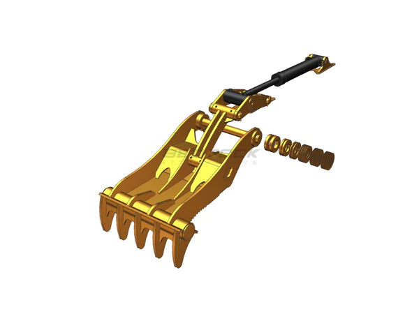 Bedrock Attachments Pin-On Thumb | Model EPT90-PO5T54 | Width 40.9" | Pin Size 90mm | 5 Teeth | Machine Size 24-29 Ton | For Excavators