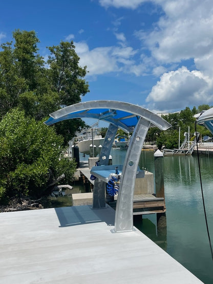 Killer Dock Fish Cleaning Station | Model Slam 5 1/2 | Wide 72" | Marine-Grade Aluminum & HDPE | For Dock, Seawall & Patio