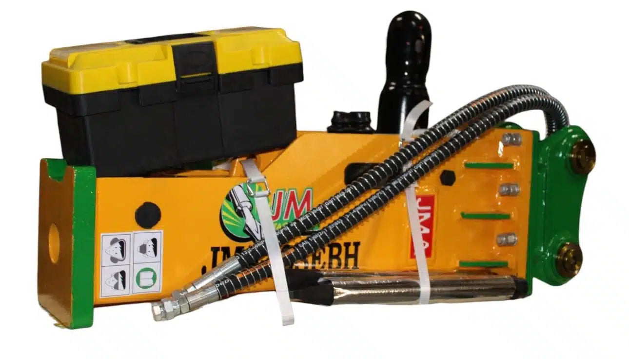 JMA Attachments Hydraulic Hammer | Model JMA-303 EBH | Energy Class 500 Joules | For 3 – 4.5 Tons Mini Excavators