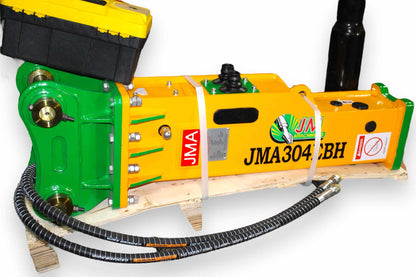 JMA Attachments Hydraulic Hammer | Model JMA-304 EBH | Energy Class 500 Joules | For 4 – 5 Tons Mini Excavators & Backhoe Loaders