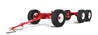 Horst Wagons 6-Wheel HD Tandem Wagon Gear | Model 505 (22 Ton) | Standard Reach Length 10' Ft | For Agricultural Transport & Forage/Grain Box Applications