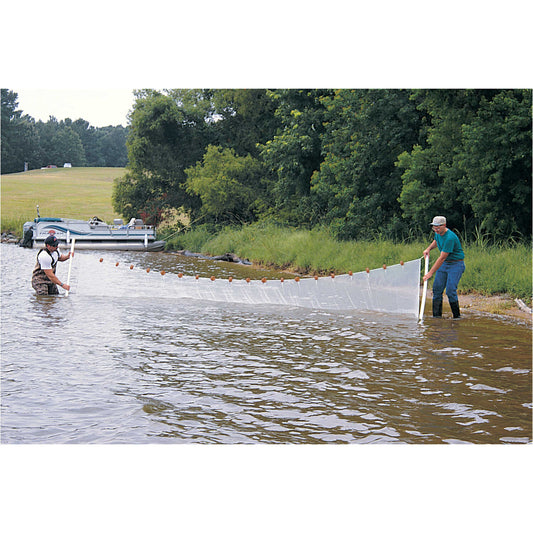 Polyester Minnow Seines, 4’ x 30’ Net, 1/4” Mesh