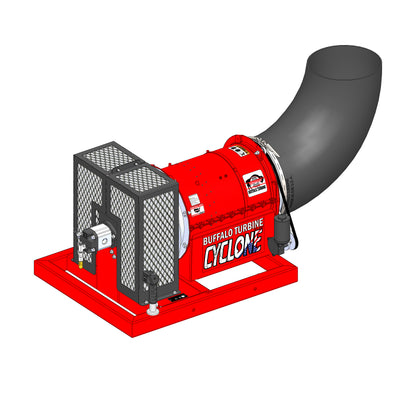 Buffalo Turbine Hydraulic Debris Blower | Model BT‑HY4 | 14,500 CFM | 16–40 GPM | For Skid Steers