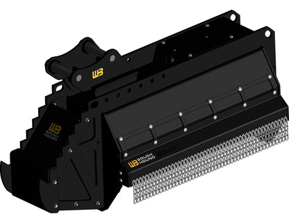 Werk-Brau BrushHound Flail Shredder | Model 30EX–50EX-HD | Width 30–50" | 4–20 Tons | For Mini Excavator, Excavator & Backhoe