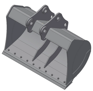 TAG Ditch Cleaning Bucket | Width 42"–72" | Machine Size 10 – 12 Tons | For Backhoe Loaders