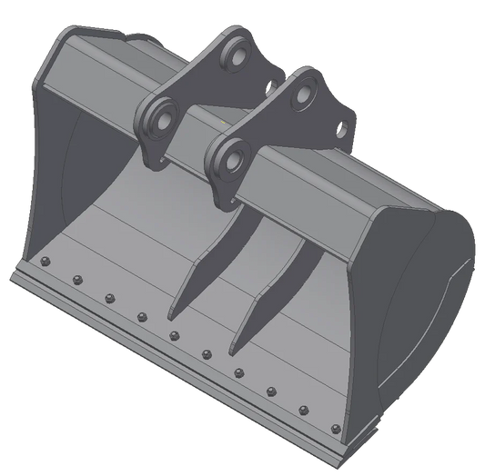 TAG Ditch Bucket | 42"–72" Width | 0.50–1.00 cu yd Capacity | Bucket Weight 745–1,295 lbs | Machine Size 20,000–24,000 lbs | For Backhoe Loaders