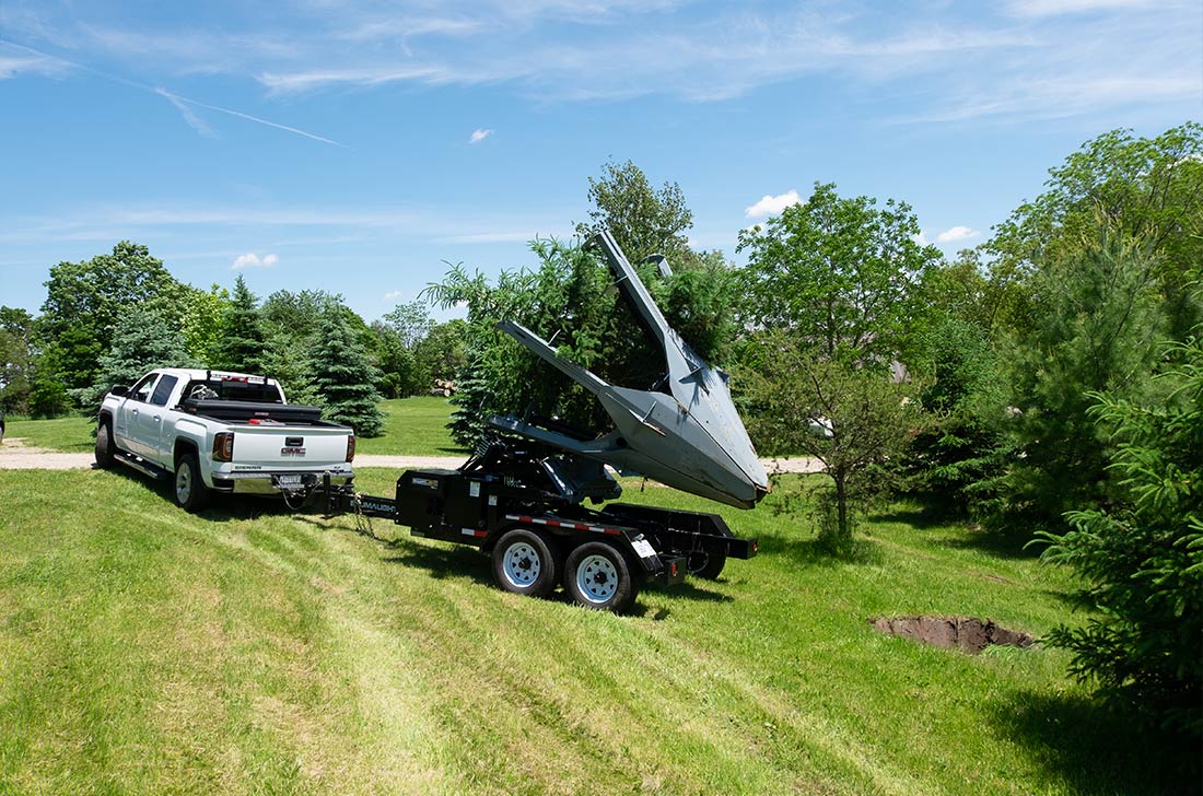 Baumalight Trailer Mounted Tree Spade | Model TR Series | Root Ball Diameter 30", 40" & 50" | Horsepower 40 To 120 HP | For Trucks
