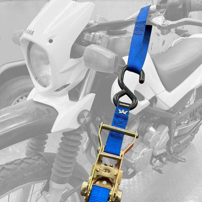 Black Widow Grab & Go 1" Ratchet Strap Pack | Model 51021 Series | Lengths Up To 12' | Capacity 4,000 lb | 4 To 90+ HP | For Motorcycles, ATVs, UTVs & Cargo
