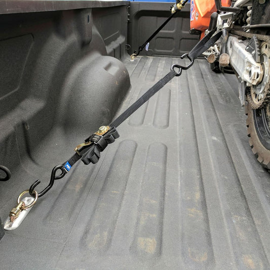 Black Widow Grab & Go 1" Ratchet Strap Pack | Model 51021 Series | Lengths Up To 12' | Capacity 4,000 lb | 4 To 90+ HP | For Motorcycles, ATVs, UTVs & Cargo