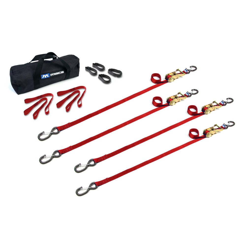 Black Widow ATV & Motorcycle Ratchet Utility Pack | Models 510343 To 510349 | Size 10' L x 1" W | Capacity 4,000 lb. | For ATV, UTV & Motorcycle Transport