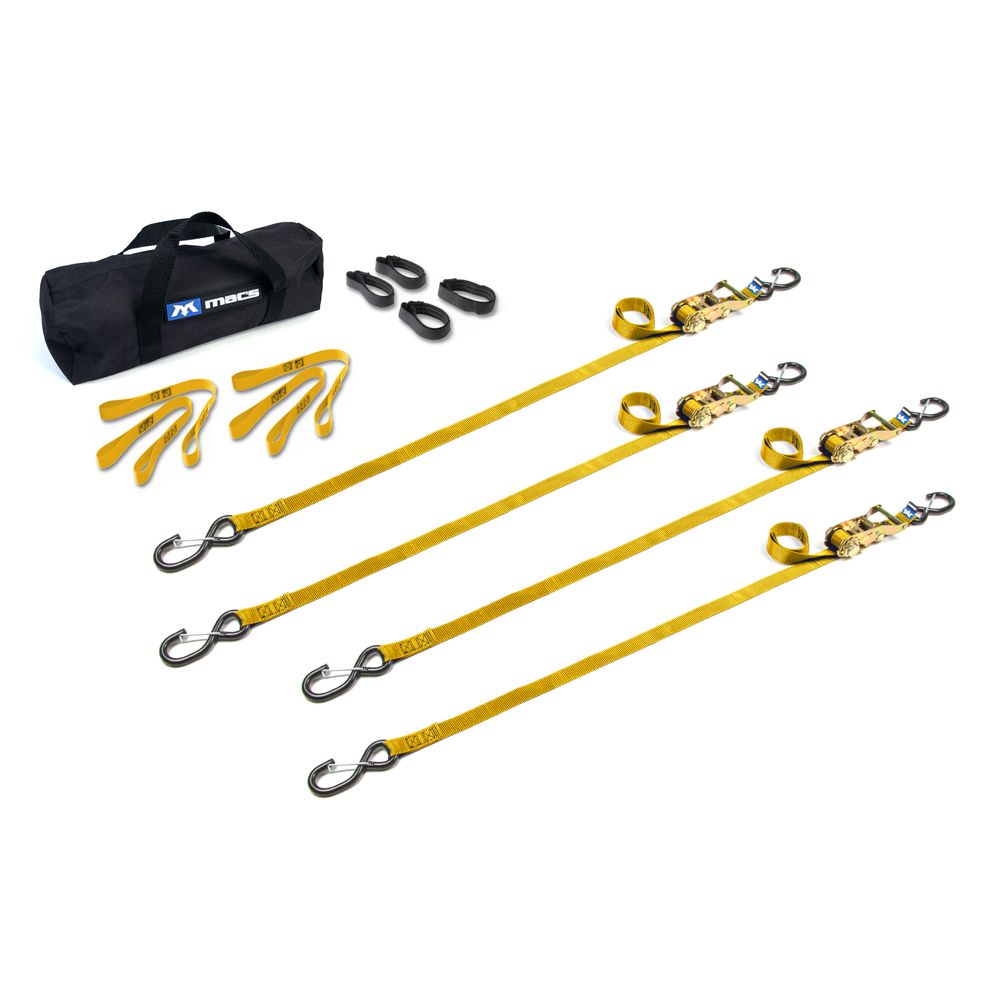 Black Widow ATV & Motorcycle Ratchet Utility Pack | Models 510343 To 510349 | Size 10' L x 1" W | Capacity 4,000 lb. | For ATV, UTV & Motorcycle Transport