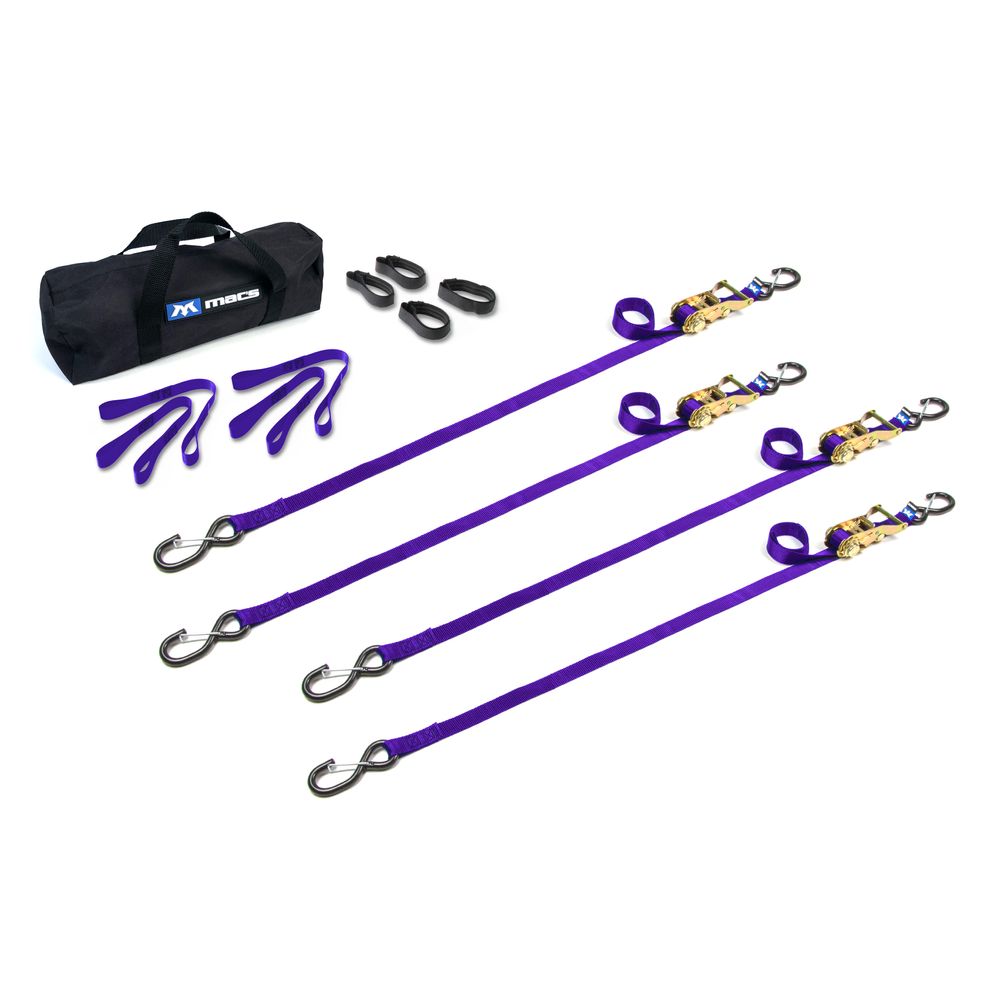 Black Widow ATV & Motorcycle Ratchet Utility Pack | Models 510343 To 510349 | Size 10' L x 1" W | Capacity 4,000 lb. | For ATV, UTV & Motorcycle Transport