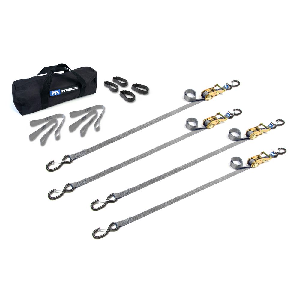 Black Widow ATV & Motorcycle Ratchet Utility Pack | Models 510343 To 510349 | Size 10' L x 1" W | Capacity 4,000 lb. | For ATV, UTV & Motorcycle Transport