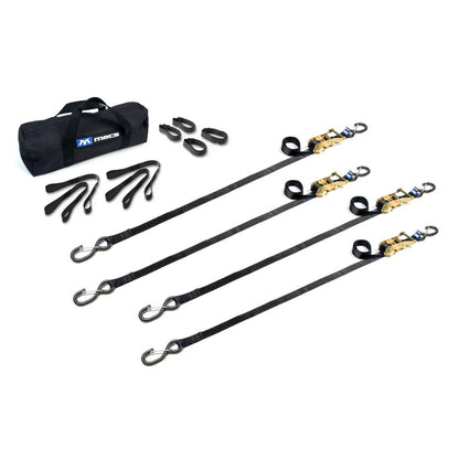 Black Widow ATV & Motorcycle Ratchet Utility Pack | Models 510343 To 510349 | Size 10' L x 1" W | Capacity 4,000 lb. | For ATV, UTV & Motorcycle Transport