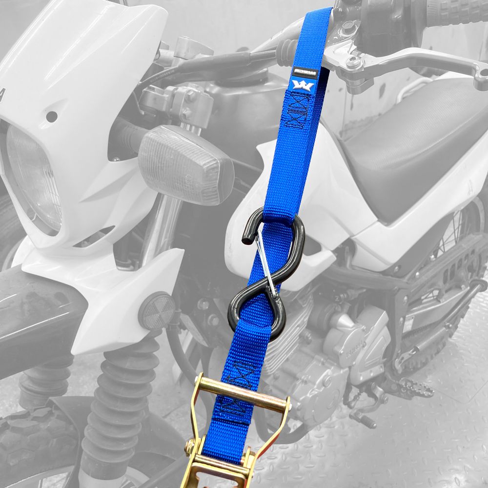 Black Widow Motorcycle Ratchet Tie-Down Pack | Models 51042 & 51043 Series | Size 1" x 6' & 1" x 10' | Break Strength 2,800 lb | 4 To 90+ HP | For Motorcycles, ATVs & UTVs