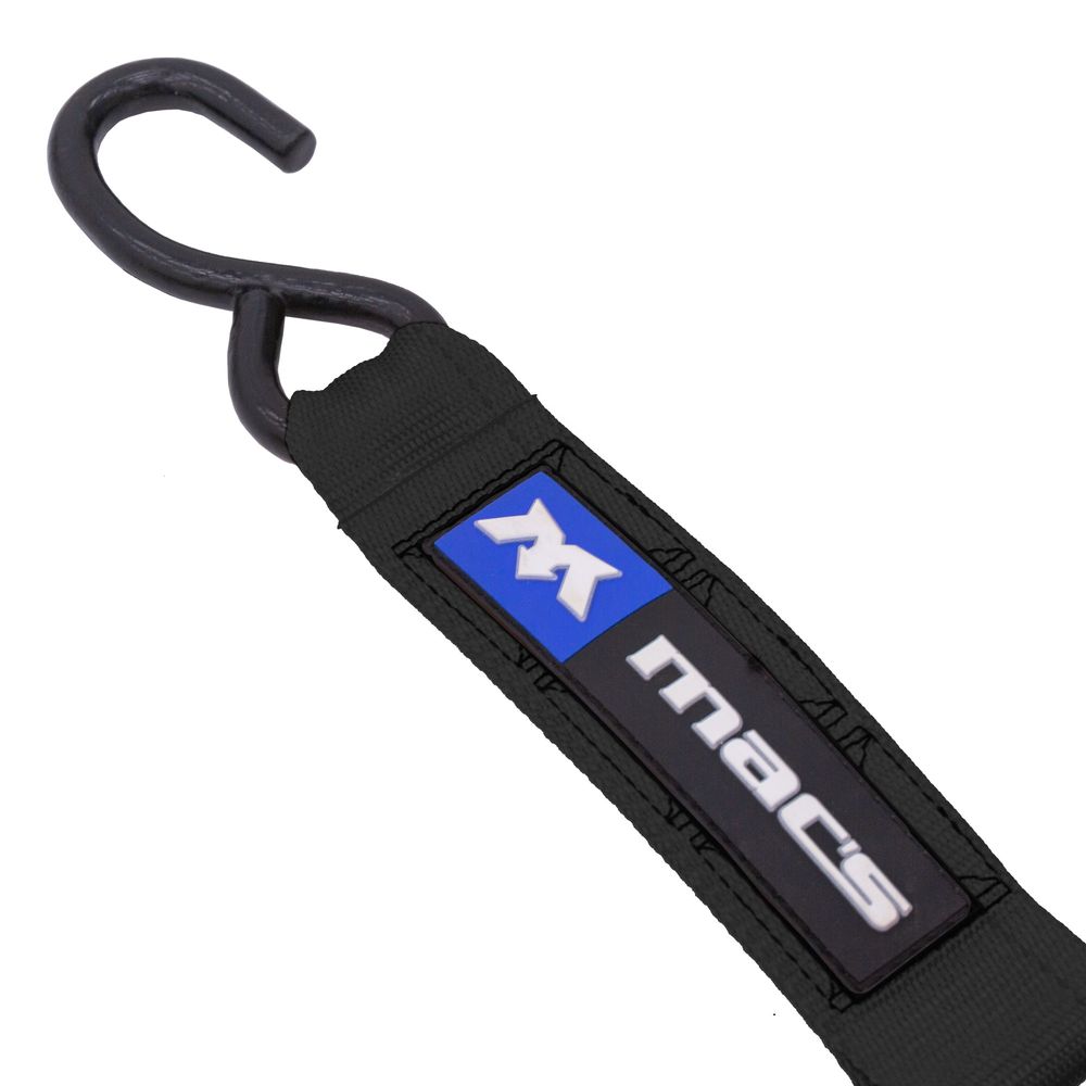 Black Widow ATV & Motorcycle Ratchet Tie-Down Pack | Model 511010, 512010, 517010 & 518010 | Size 6' L x 2" W | Capacity 4,000 lb | Horsepower 4 To 90+ HP | For ATV, UTV & Motorcycle Transport