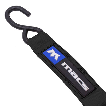 Black Widow ATV & Motorcycle Ratchet Tie-Down Pack | Model 511010, 512010, 517010 & 518010 | Size 6' L x 2" W | Capacity 4,000 lb | Horsepower 4 To 90+ HP | For ATV, UTV & Motorcycle Transport