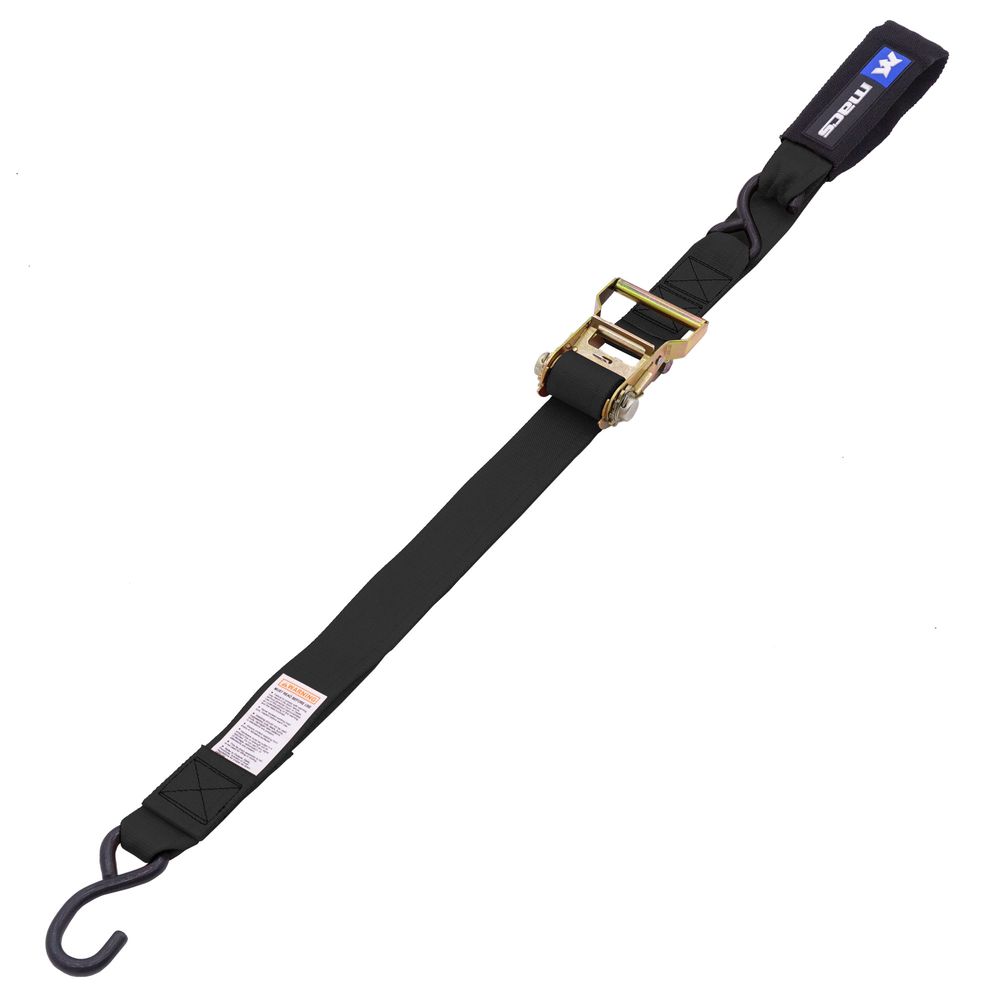 Black Widow Heavy-Duty Motorcycle Ratchet Tie-Down Pack | Model 511011 To 518011 | 2" x 6' Straps | 4,000 lb Capacity | 4 To 90+ HP | For Motorcycles, ATVs & UTVs