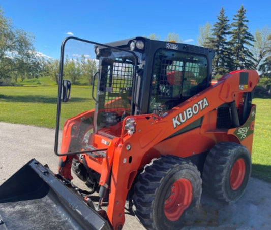 Skid Steer Doors Kubota SSV Cab Enclosure Door | Model KSSV-D | 0.5" Polycarbonate | 15–25 GPM | For Skid Steers