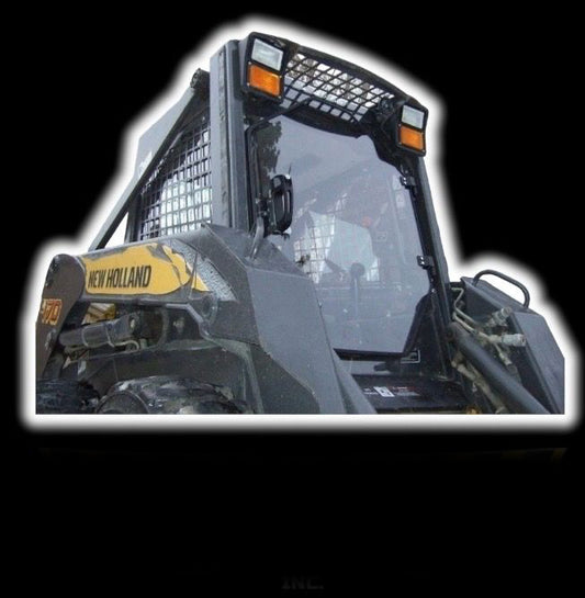 Skid Steer Doors Cab Enclosure Door | BSD‑M (Universal Fit) | ½" Lexan Polycarbonate | 15–25 GPM | For Skid Steer Loaders