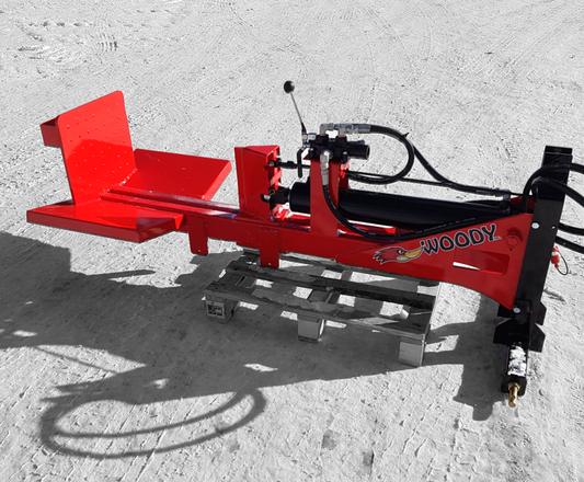 Woody Equipment Log Splitter 3 Point | Split Horizontally & Vertically | 20 Ton | Hydraulic Knife | Powered w/ Tractor Oil