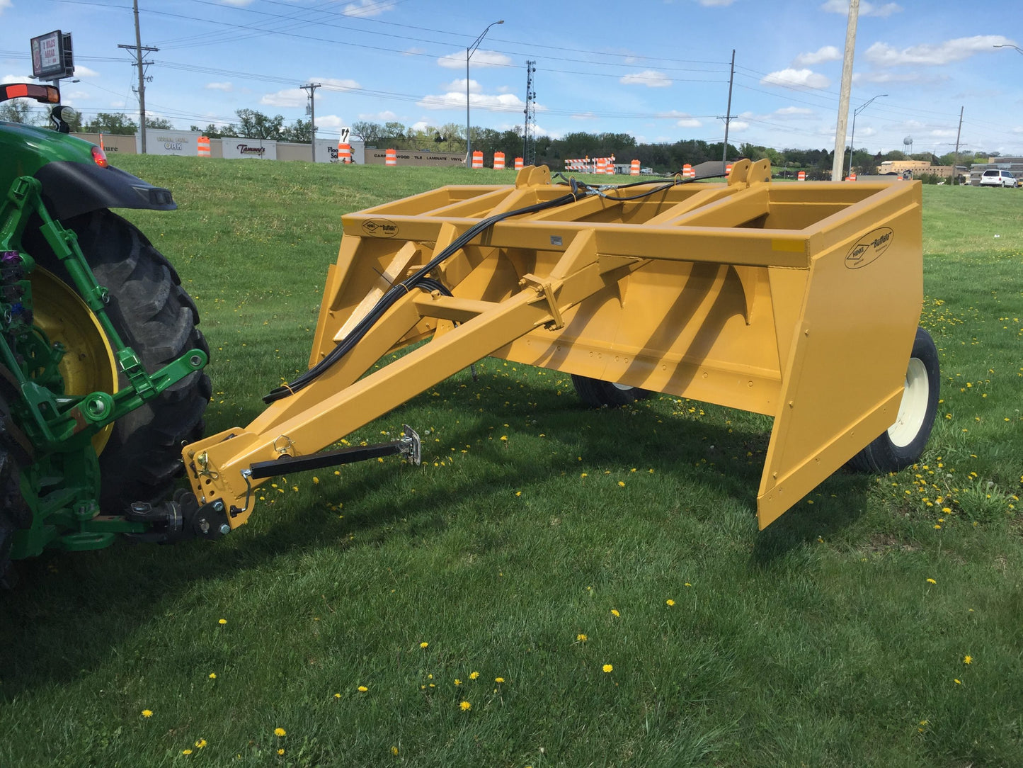 Apache Henke Buffalo 14' Heavy Duty Feedyard Scraper | Working Width 14' | 100–200 HP | For Tractors