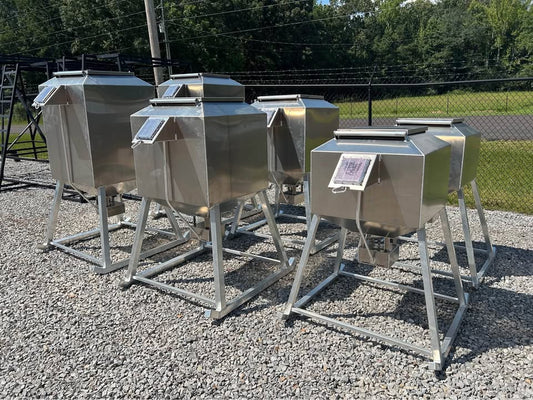 Aluminum Outfitters Broadcast Feeders | Capacities 350, 650 & 1000 lbs | Eliminator Varmint‑Proof