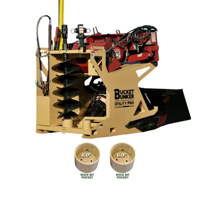 Bucket Bunker Utility PRO | Model 400500 | 64" x 49.5" Storage System | Heavy-Duty Attachment Organizer | 8 To 30+ GPM | For Skid Steer