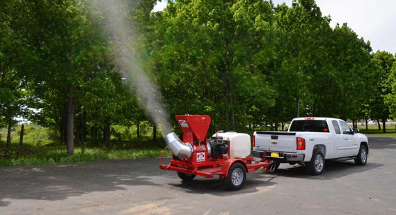 Buffalo Turbine Mist Sprayer / Granular | Model CSM3 | Spray Coverage 75' To | Gasoline Engine 25 HP | Capacity 100-Gallon Tank | Pull Type Trailer