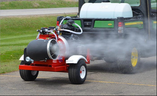 Buffalo Turbine Mist Sprayer / Granular | Model CSM3 | Spray Coverage 75' To | Gasoline Engine 25 HP | Capacity 100-Gallon Tank | Pull Type Trailer