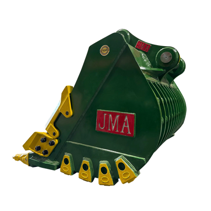 JMA Attachments Severe Duty Skeleton Bucket with Teeth | Bucket Width 42", 48" & 54" inches | Pin Size 80mm | For 16 – 25 Tons Excavators