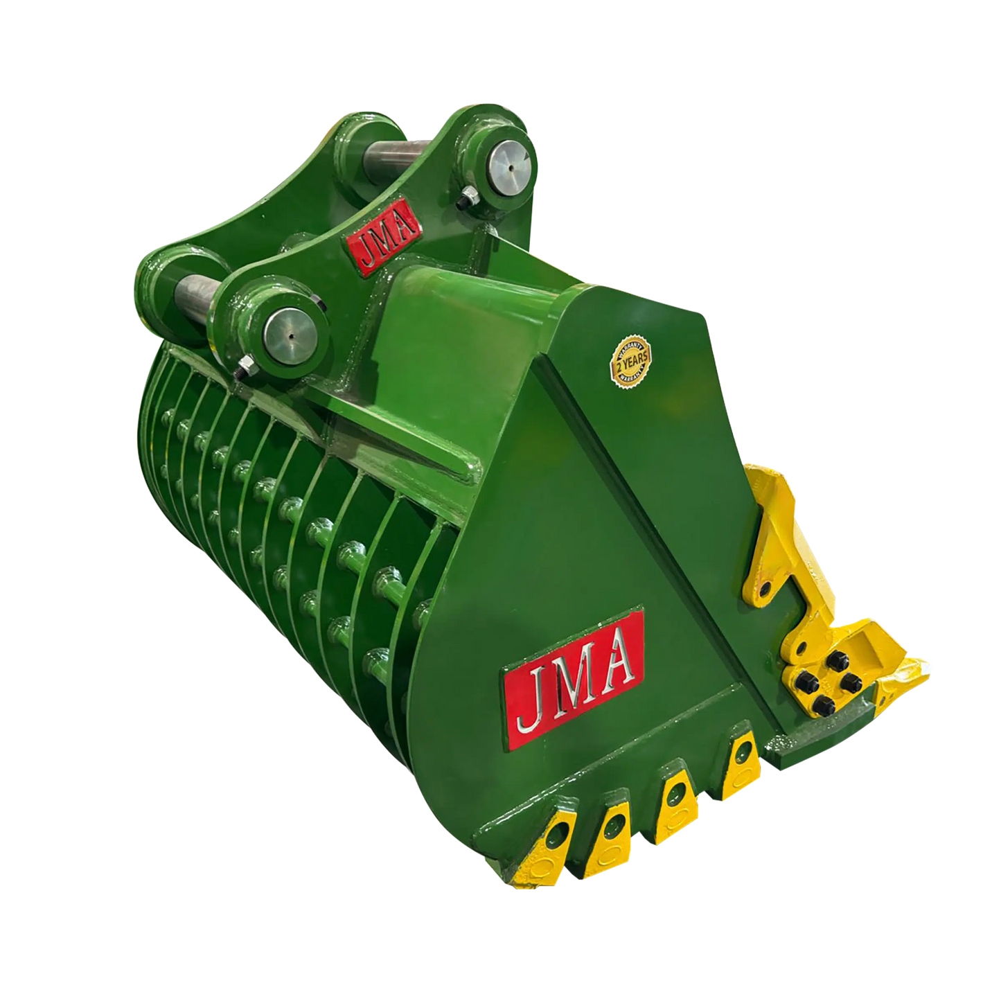 JMA Attachments Severe Duty Skeleton Bucket with Teeth | Bucket Width 42", 48" & 54" inches | Pin Size 80mm | For 16 – 25 Tons Excavators
