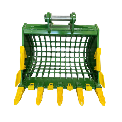 JMA Attachments Severe Duty Skeleton Bucket with Teeth | Bucket Width 42", 48" & 54" inches | Pin Size 80mm | For 16 – 25 Tons Excavators