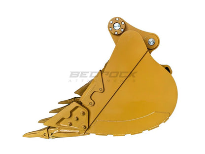 Bedrock Attachments Heavy-Duty Bucket & Adjuster GP | Width 54-Inch | Capacity 1.54 CU M | Machine Size 24-30 Tons | For Excavators CAT 323D2, 324D/E, 326D2/F, 329D/D2/E, 330D2/F, 335F