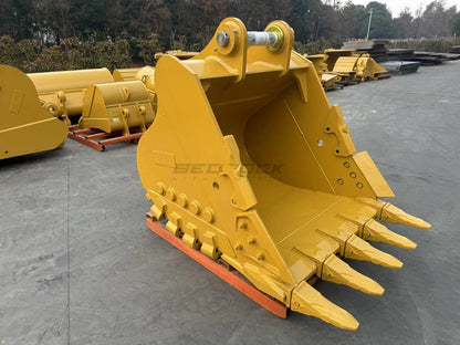 Bedrock Attachments Heavy-Duty Bucket | Width 54-Inch | Capacity 1.64 CU M | Machine Size 30-40 Tons | For Excavators CAT 330