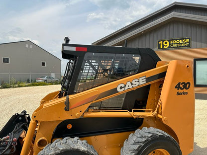 Skid Steer Doors Cab Enclosure Door | BSD‑C410 (Case 410–440 Series 1 & 2) | ½" Lexan Polycarbonate | 15–25 GPM | For Case 410/420/430/440 Skid Steers