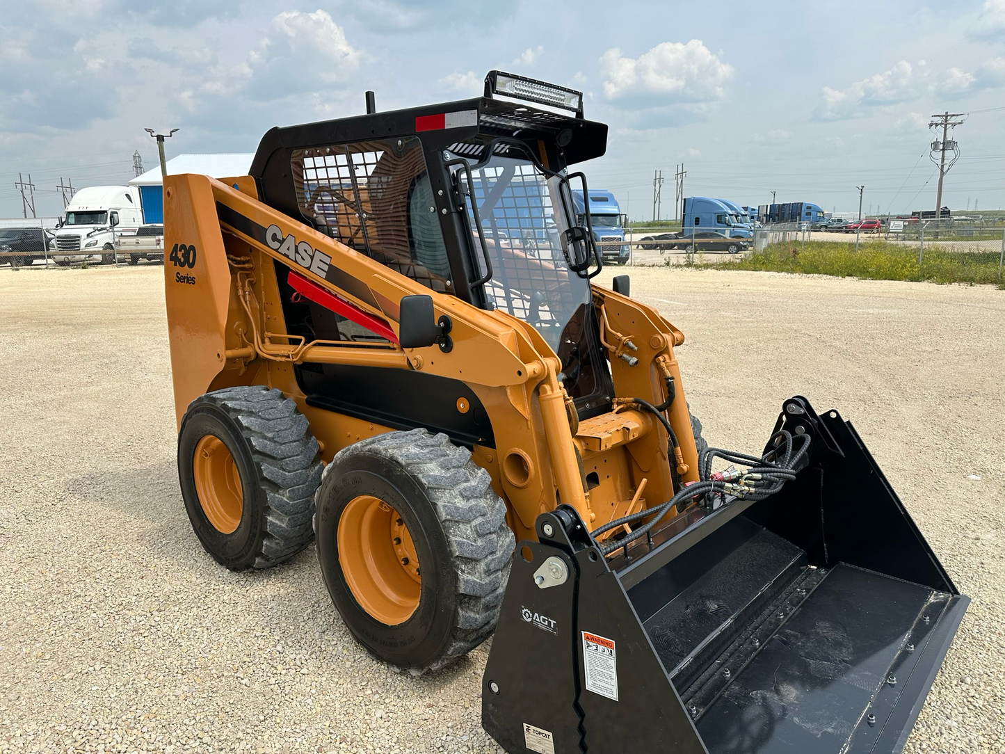 Skid Steer Doors Cab Enclosure Door | BSD‑C410 (Case 410–440 Series 1 & 2) | ½" Lexan Polycarbonate | 15–25 GPM | For Case 410/420/430/440 Skid Steers