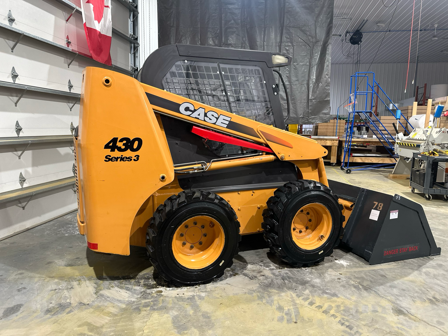 Skid Steer Doors Cab Enclosure Door | CSD‑S3 (Case 410–440 Series 3) | ½" Lexan Polycarbonate | 15–25 GPM | For Case 410/420/430/440 Series 3 Skid Steers