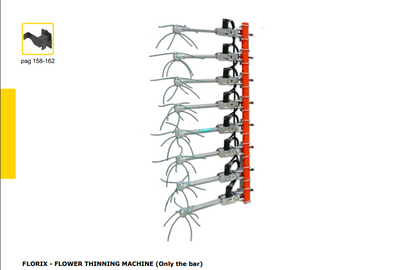 Rinieri FLORIX Flower Thinning Machine (Only the Bar) | 200"-300" Working Width for Tractor