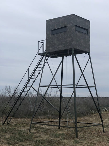 AWS Blind | Insulated Hunting Blind | Model 5x7 Ground Blind | Height Up to 20' | Width 60" x 84" | Stationary Setup | For Deer Hunters & Wildlife Enthusiasts